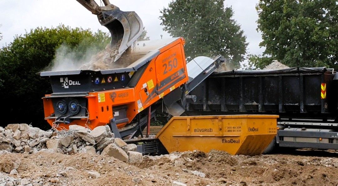 Būvgružu pārstrāde, šķembas materiāls | Eko Deal, SIA
