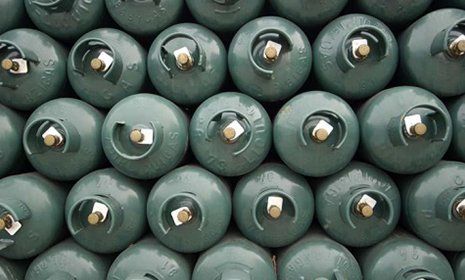 assortimento bombole del gas