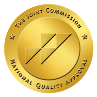 The Joint Commission logo, showing Sanctuary Recovery Centers is a Joint Commission accredited drug rehab facility, symbolizing our commitment to providing safe, effective, and high-quality care for individuals seeking recovery from drug and alcohol addiction.
