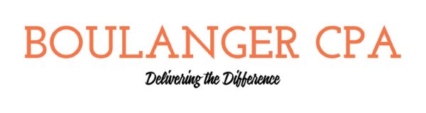 Boulanger CPA Boulanger CPA logo in orange text,