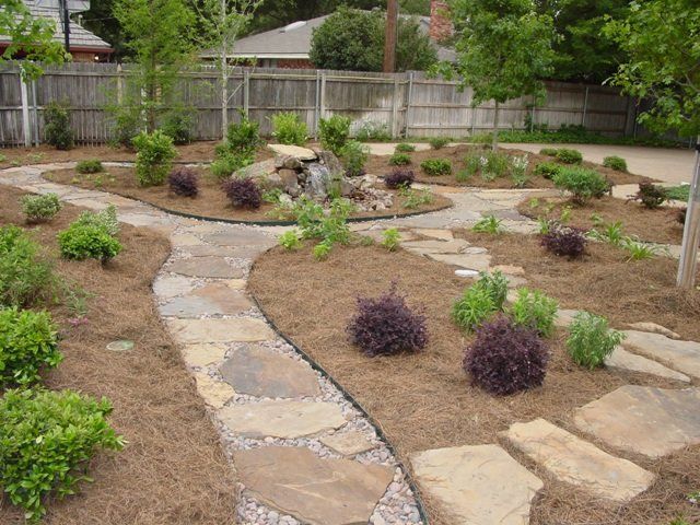 Garden with Pathway — Arlington, TX — The Lawn Brigade