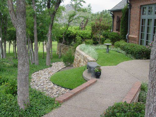 Wide Backyard with Trees — Arlington, TX — The Lawn Brigade