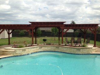 Swimming Pool with Patio — Arlington, TX — The Lawn Brigade