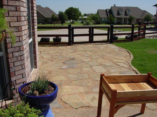 Concrete Pave and Gate — Arlington, TX — The Lawn Brigade