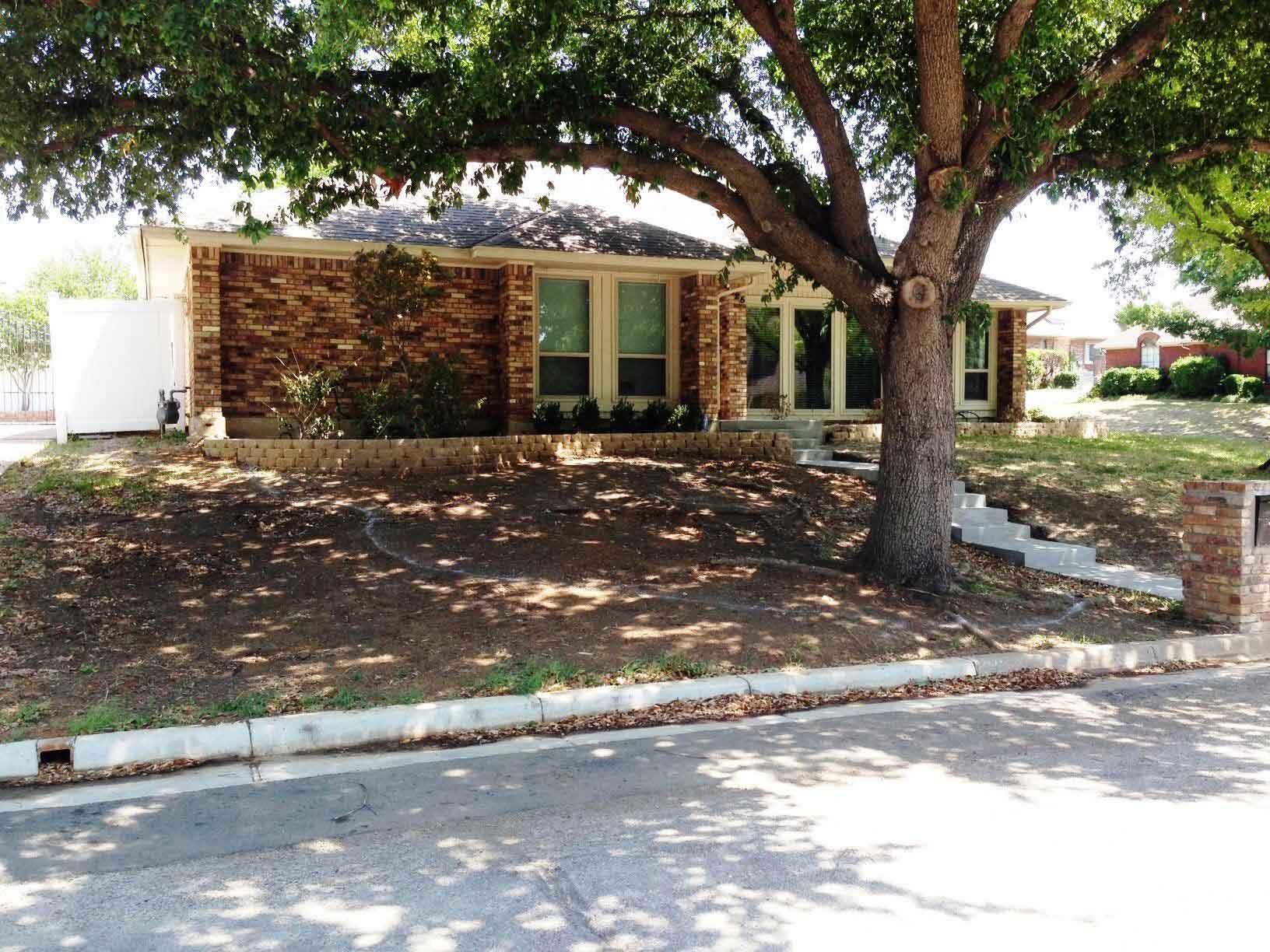 House and Big Tree — Arlington, TX — The Lawn Brigade