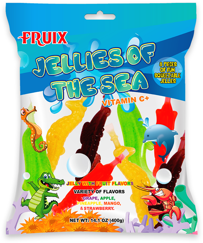 Fruit Jelly Jar | 55 Fruit Jellies | TIK TOK Challenge | Fruit Flavored  Squeezable Jellies | Assorted Flavors: Mango, Pineapple, Grape, Strawberry