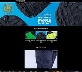 Preview of JB Wear Website Showcasing Comprehensive TAG Solutions — Our Suppliers Catalogue