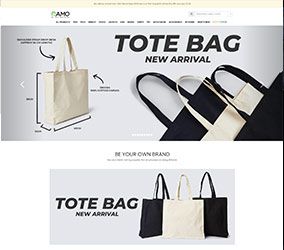 Preview of Ramo Clothing's website Showcasing Complete TAG Solutions — Our Suppliers Catalogue
