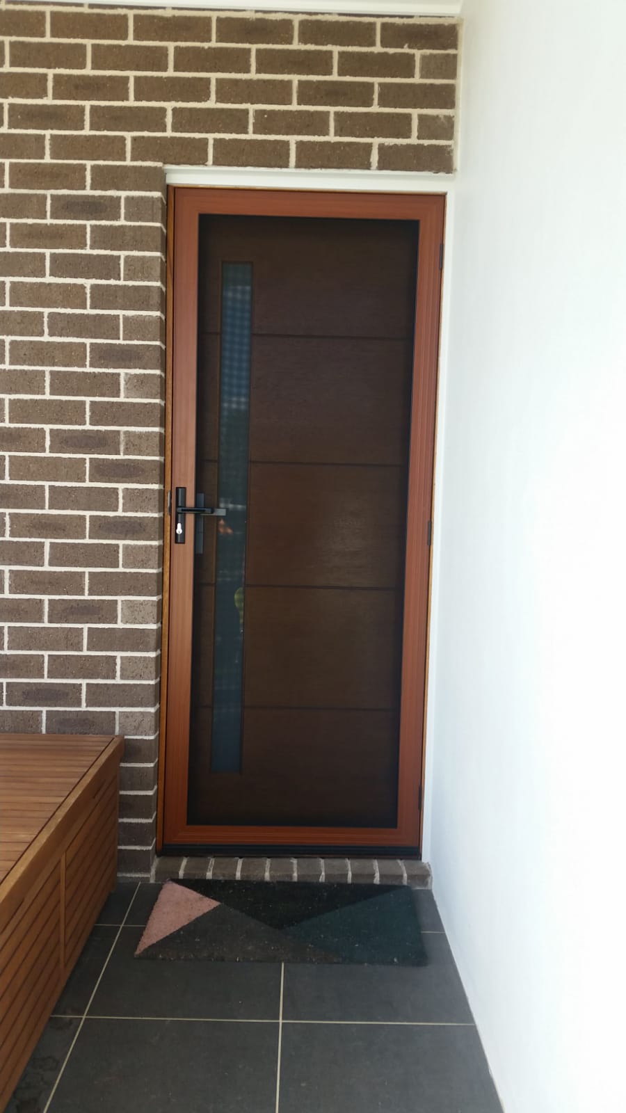 aluminum frame single door
