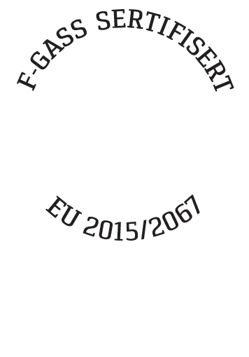 Isovator sertifisering: F-gass sertifisert EU 2015/2067