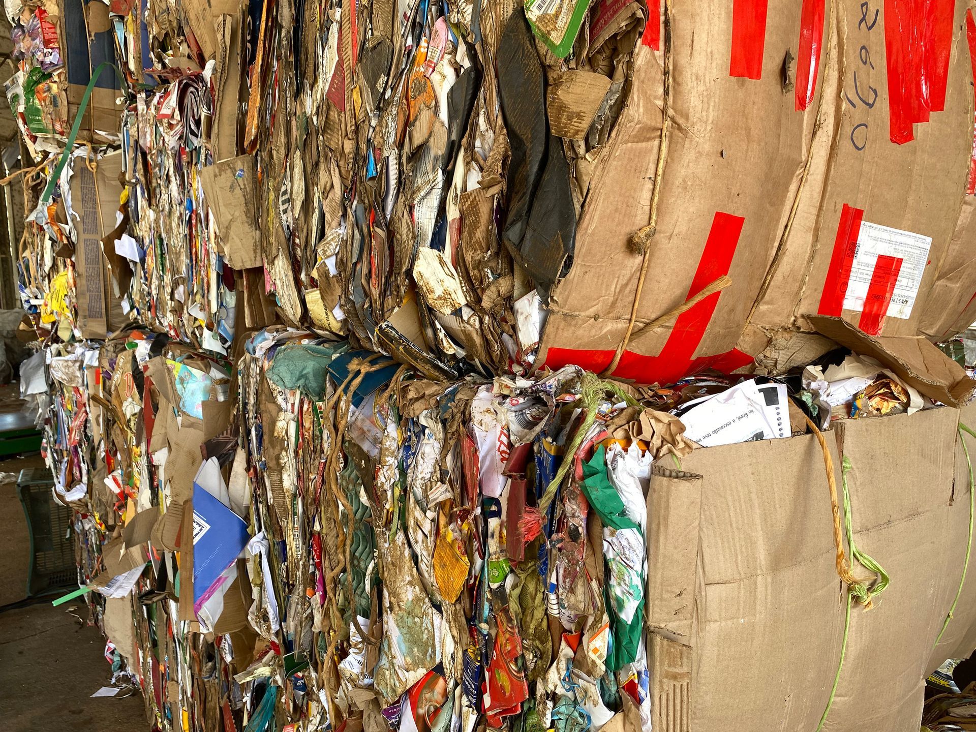 A pile of cardboard is stacked on top of each other. A pile of cardboard is stacked on top of each other.