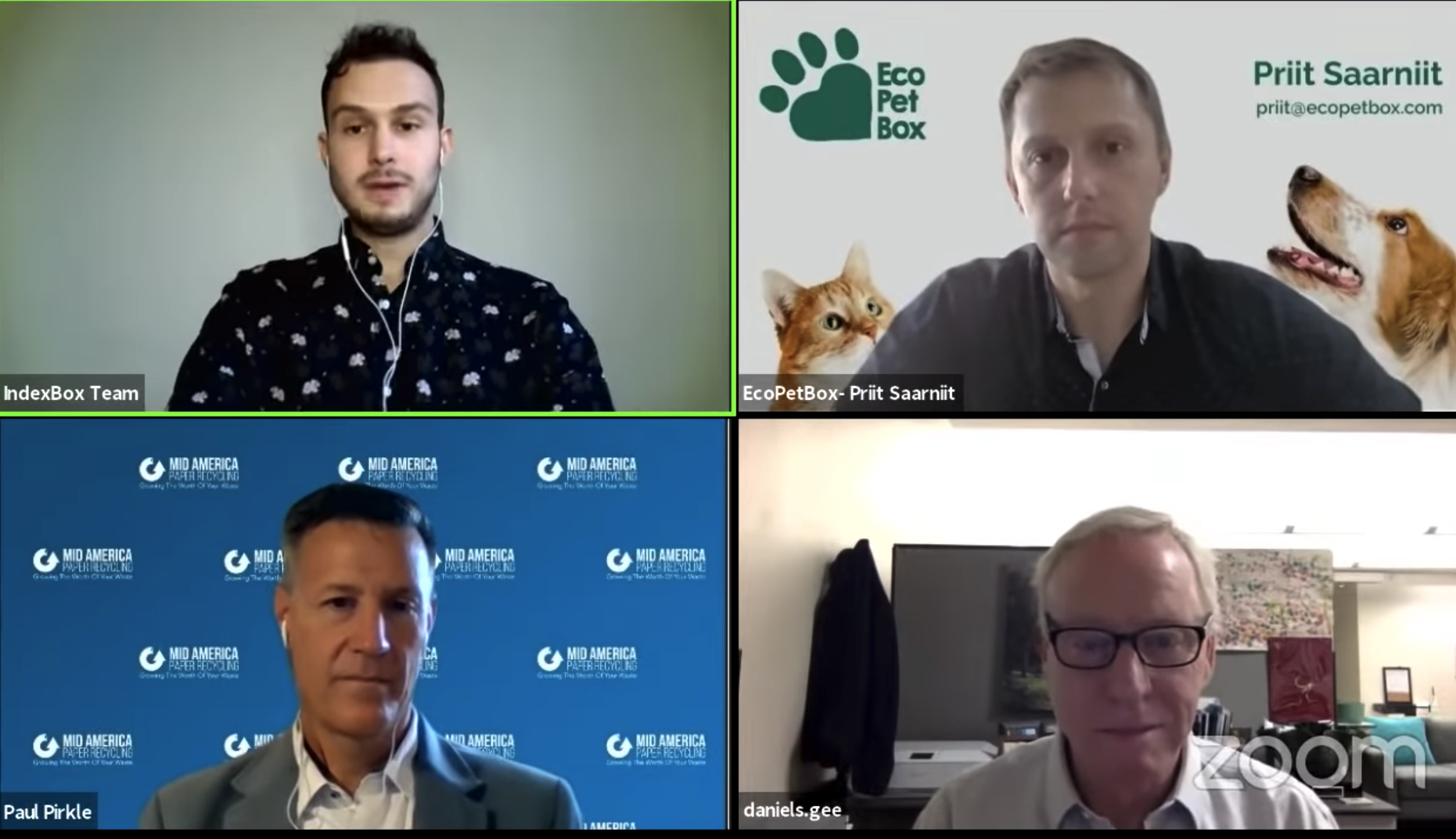 Zoom Meeting — Chicago, IL — Mid America Paper Recycling Co Inc #1