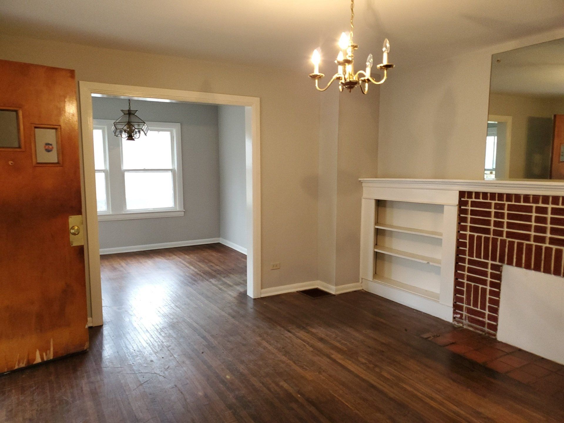 living room with hardwood floors