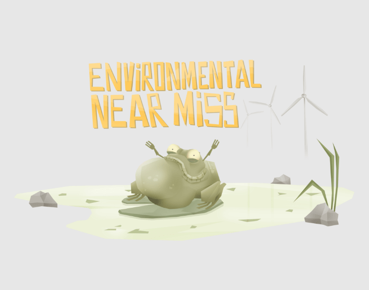 Environmental near miss illustration