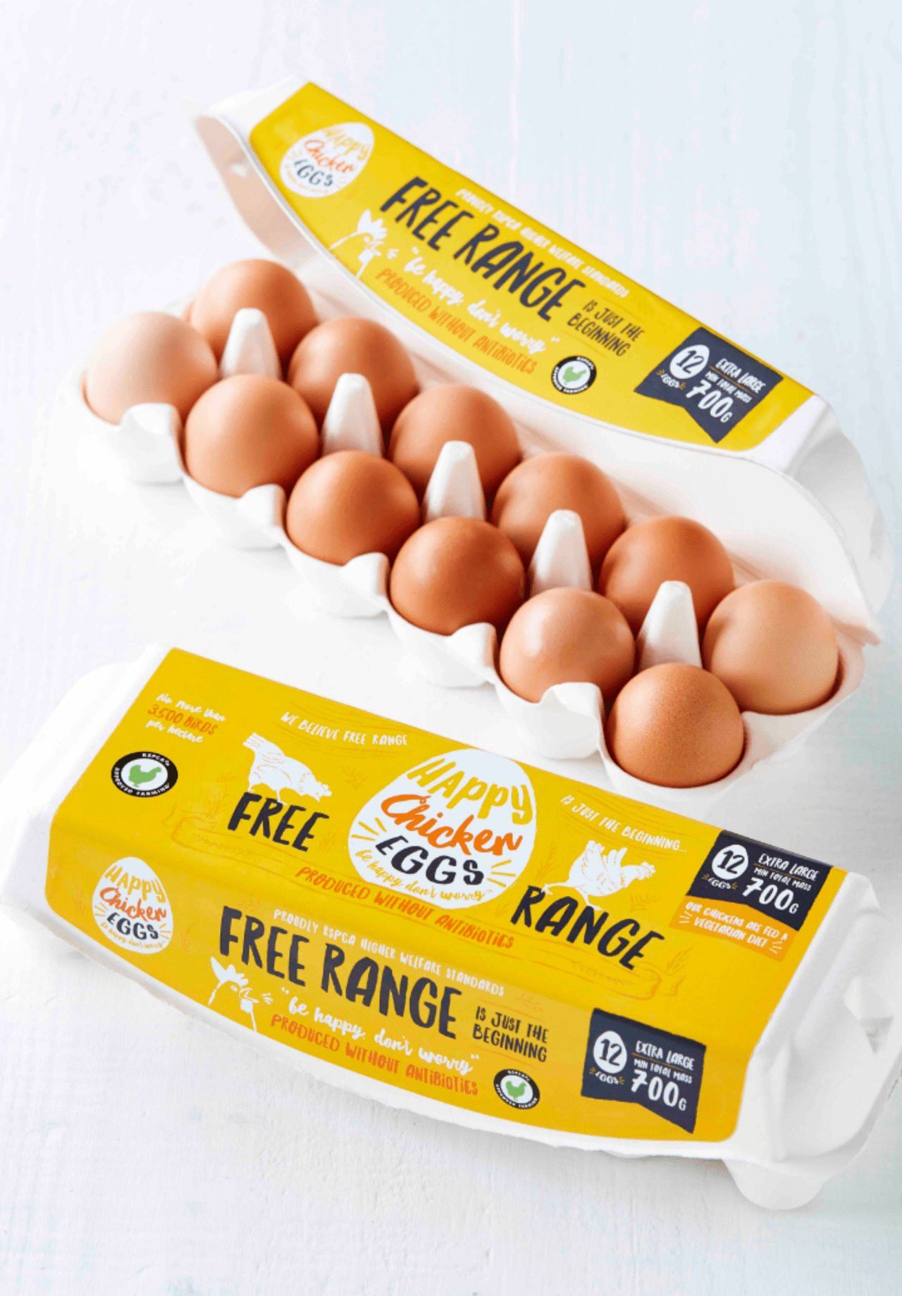 Happy Chicken Eggs marketing ad