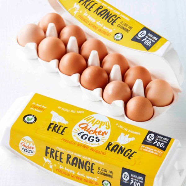 Happy Chicken Eggs marketing ad