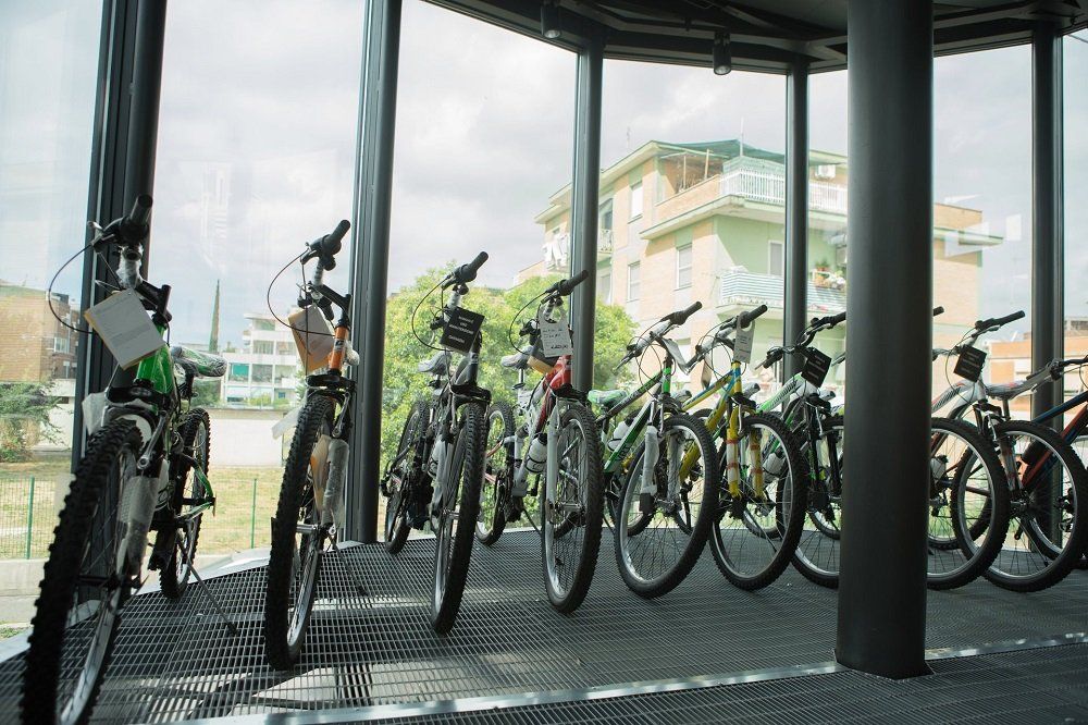 Bici in esposizione