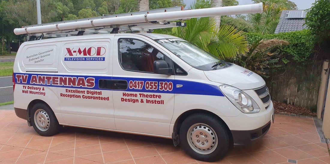 x-mod television services van