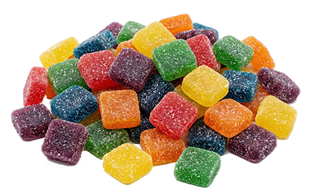 Purple cannabis bud with orange hairs and white trichomes.