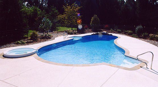 Swimming Pool With Hot Tub Pool — Pittstown, NJ — Advantage Pools