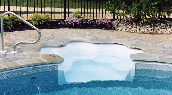 Pool With Seating Area — Pittstown, NJ — Advantage Pools