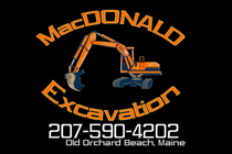 Logo of MacDonald Excavation Maine