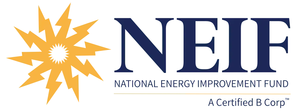 A logo for the neif national energy improvement fund