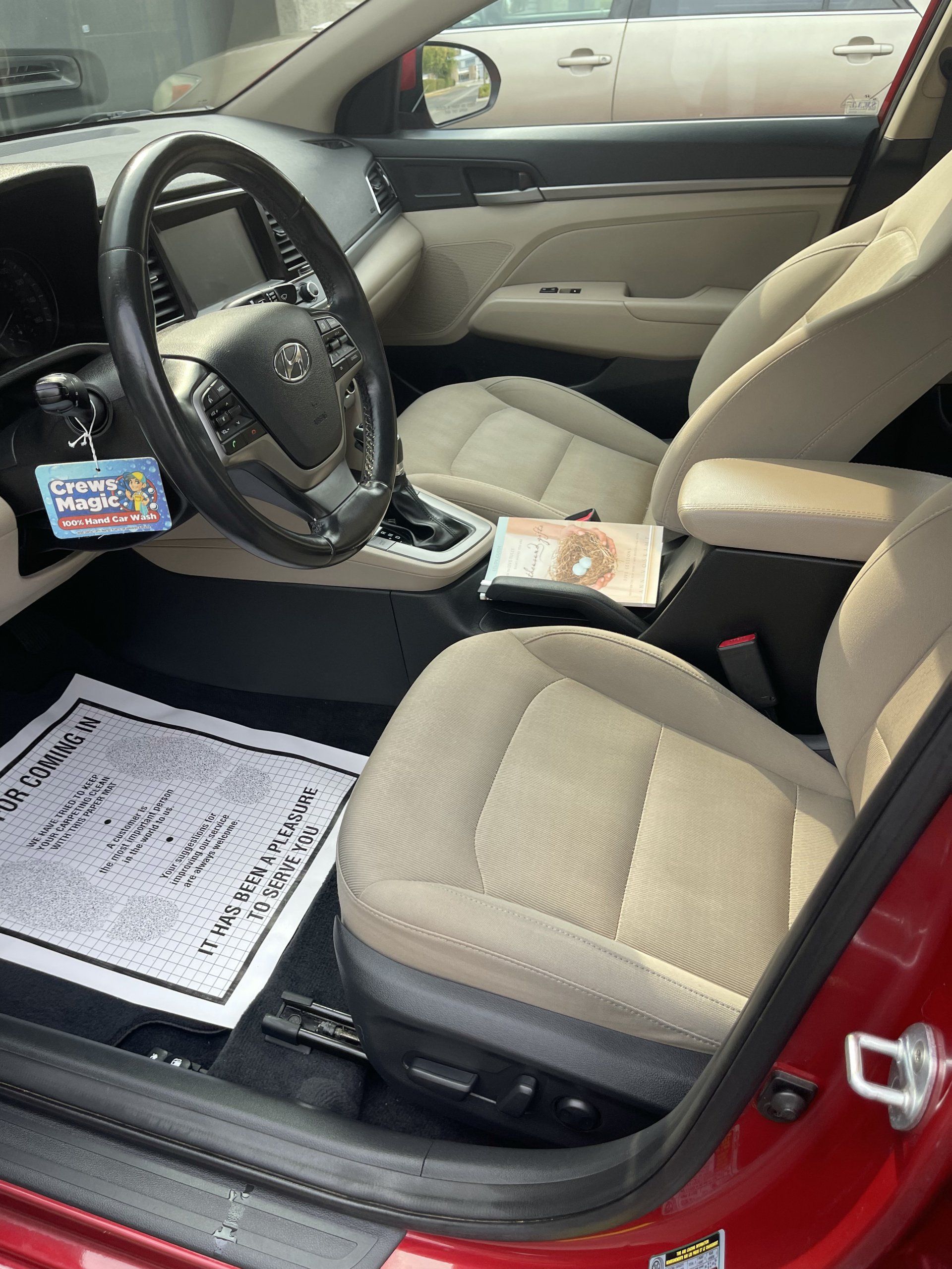 Fresno Auto Detailing - Red Car Interior