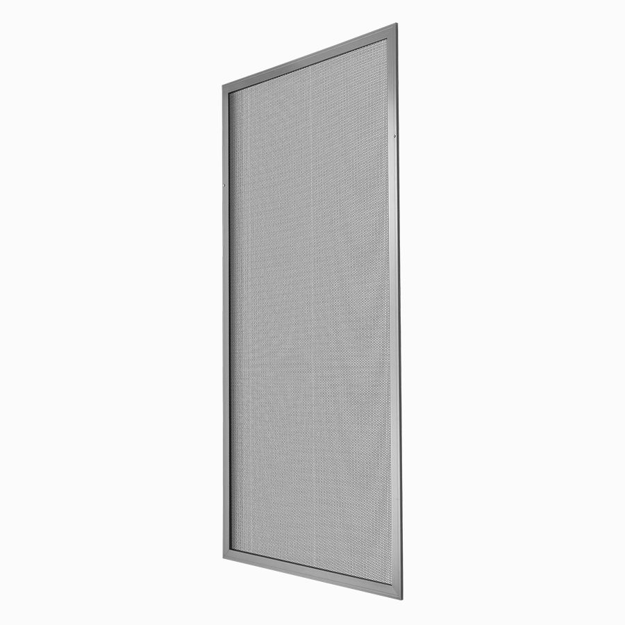 A Window With A Stainless Steel Frame On A White Background — Eastcoast Aluminium & Glass In Ballina, NSW