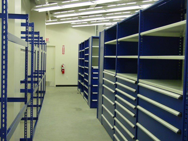 Blue Garage Cabinets — North Hollywood, CA — Airdraulics Inc.