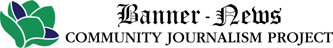 Banner-News logo with a green leaf-like shape and text that reads 