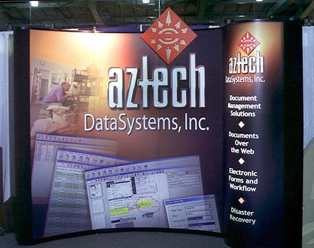 An advertisement for aztech datasystems inc.