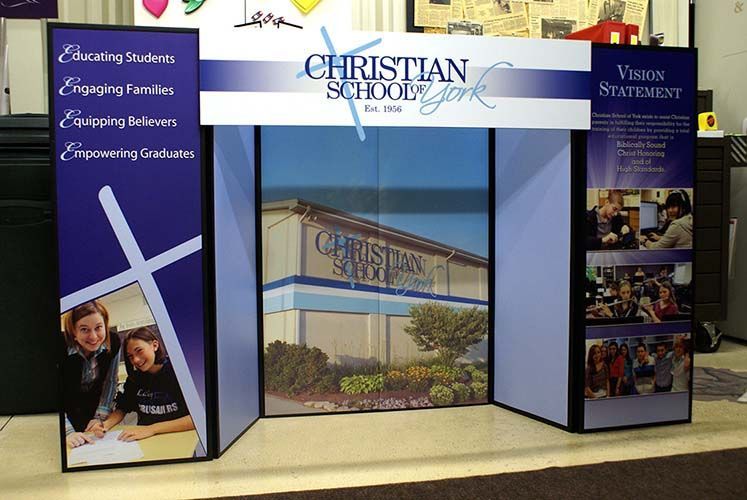 A display for the christian school in york