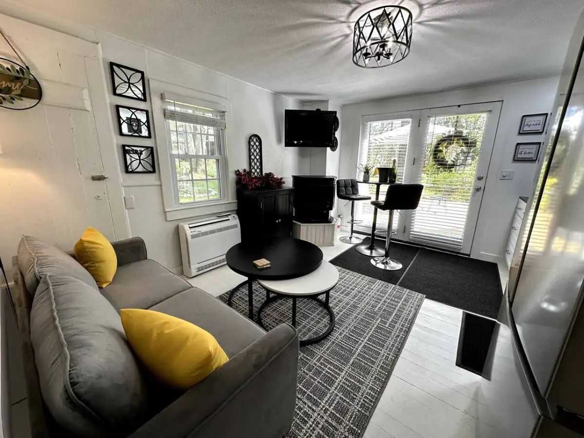 a stream of water is flowing over rocks and a tree branch .