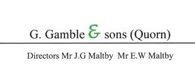 G Gamble & Sons logo