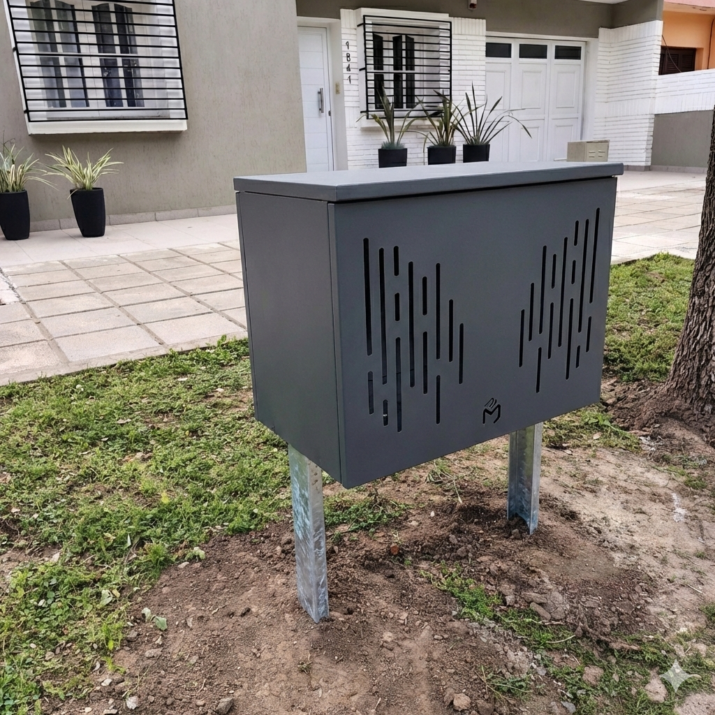 Canasto cesto de basura exterior