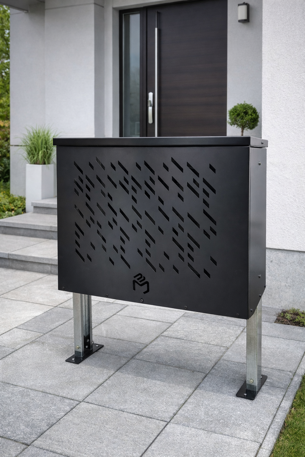 Canasto cesto de basura exterior