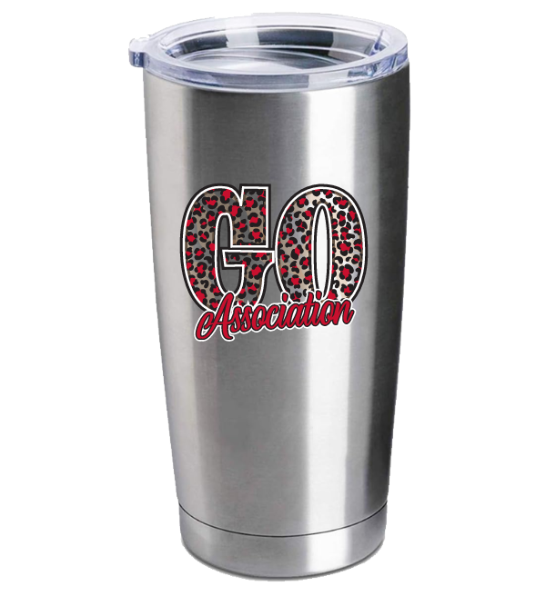 Stainless steel tumbler with 