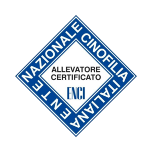 A blue and white logo for nazionale cinofilia