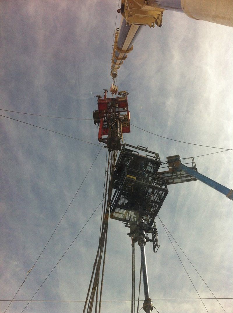Two Cranes at Construction Site — Vernal, UT — J&C Enterprises Inc.