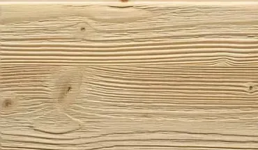 Primo piano delle venature del legno chiaro con linee orizzontali e nodi.