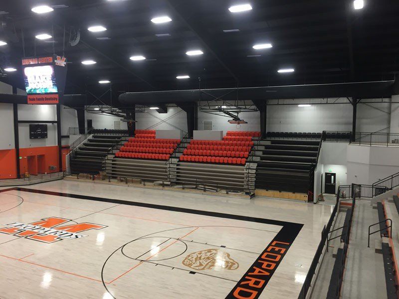 image of bleacher installation and design