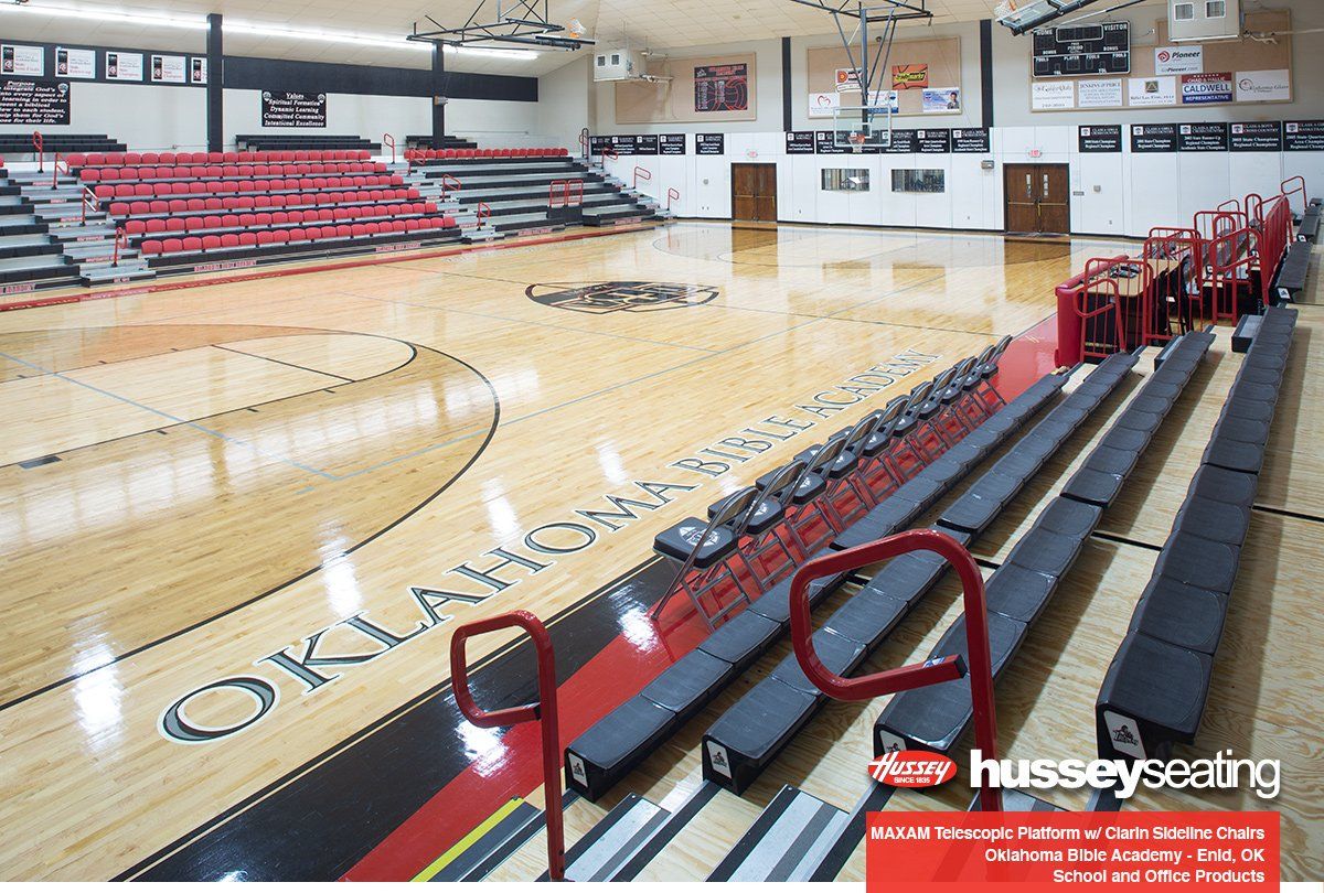 gym bleachers