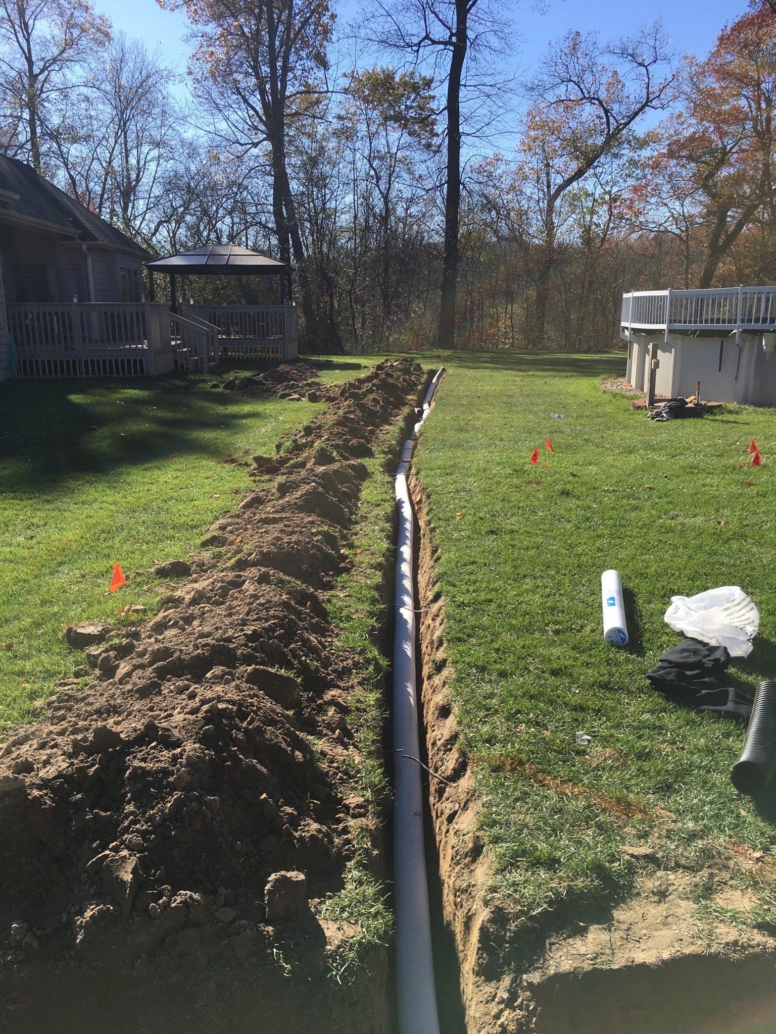 Drainage in Valparaiso, IN - Dirt Works Excavating & Landscaping