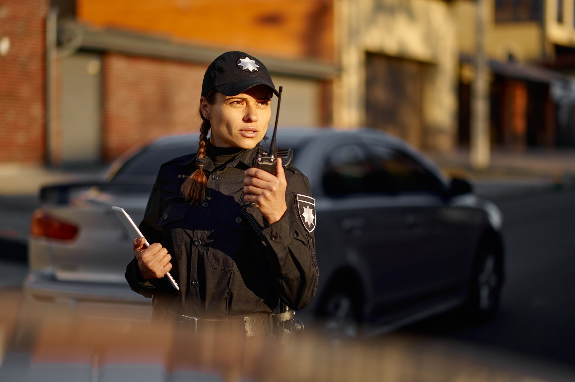 A Uniformed Person Holds a Radio and A Clipboard — Safe Guard Squad in Lismore, NSW