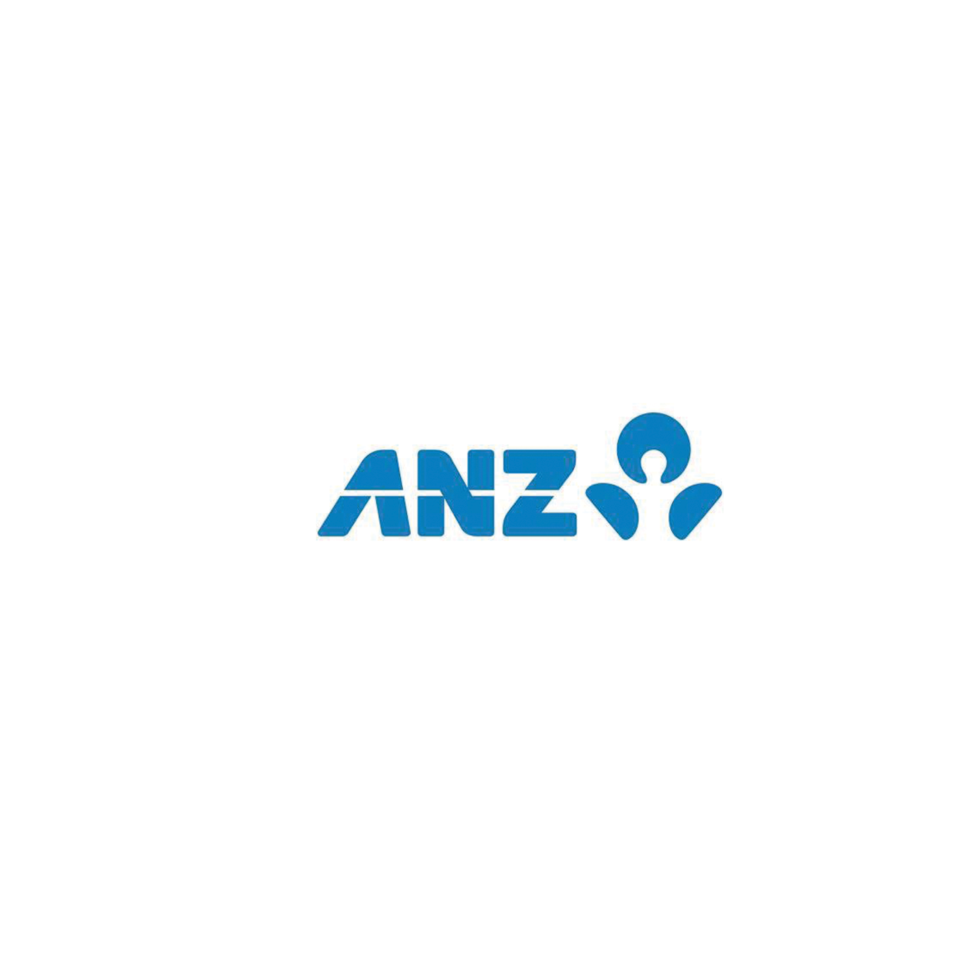 A blue anz logo