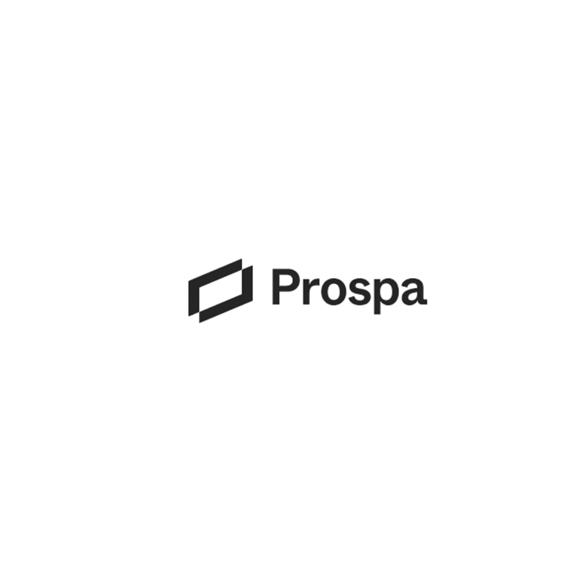 It is a logo for a company called prospa.