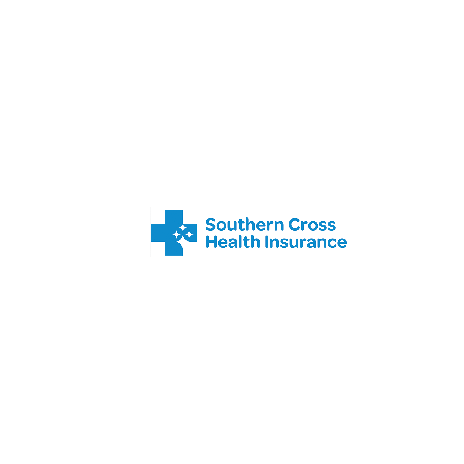 The logo for southern cross health insurance is a blue cross on a white background.