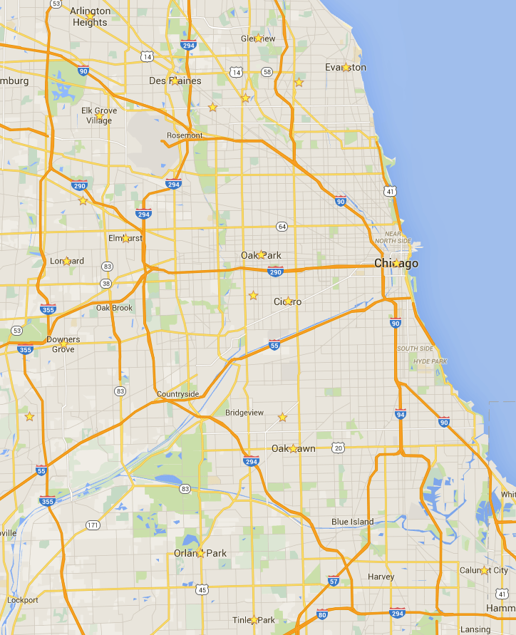 Service Map — Chicago, IL — HVAC Technical Institute