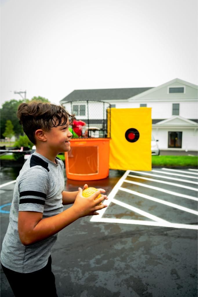 kids playing at the A1 Home improvement grand opening